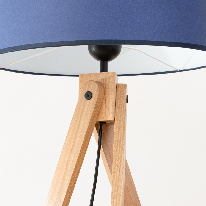 Candeeiro de pé NATT 1xE27/15W/230V azul