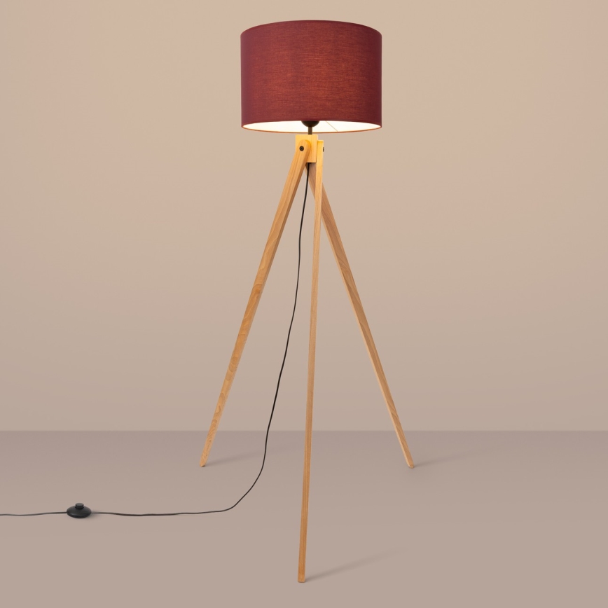 Candeeiro de pé NATT 1xE27/15W/230V vermelho