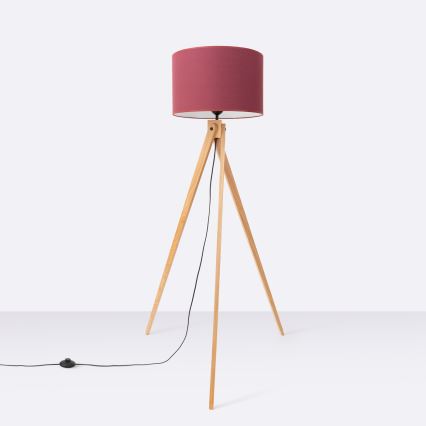 Candeeiro de pé NATT 1xE27/15W/230V vermelho