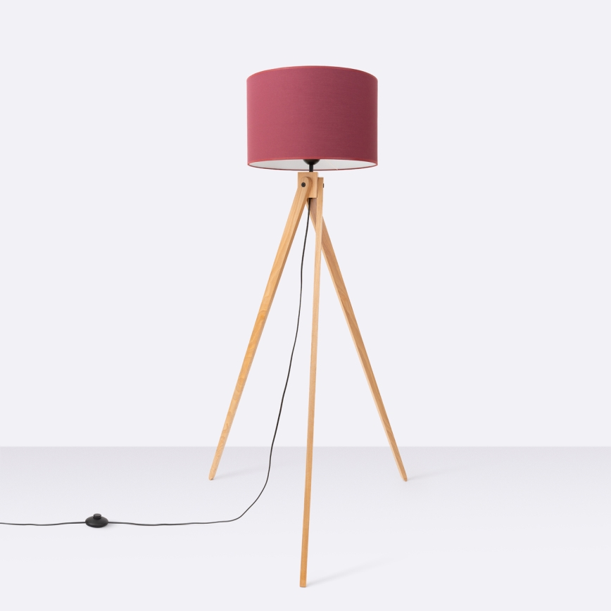 Candeeiro de pé NATT 1xE27/15W/230V vermelho
