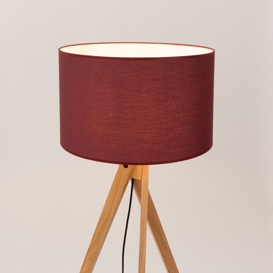 Candeeiro de pé NATT 1xE27/15W/230V vermelho