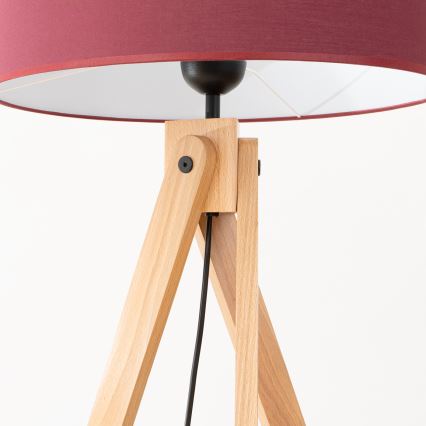 Candeeiro de pé NATT 1xE27/15W/230V vermelho