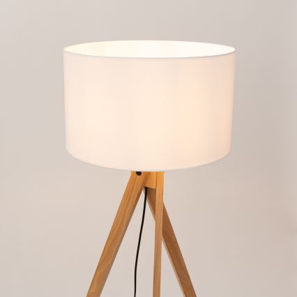 Candeeiro de pé NATT 1xE27/15W/230V branco
