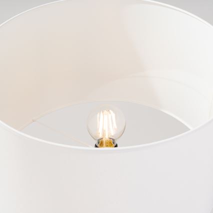 Candeeiro de pé NATT 1xE27/15W/230V branco