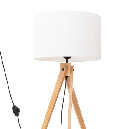 Candeeiro de pé NATT 1xE27/15W/230V branco