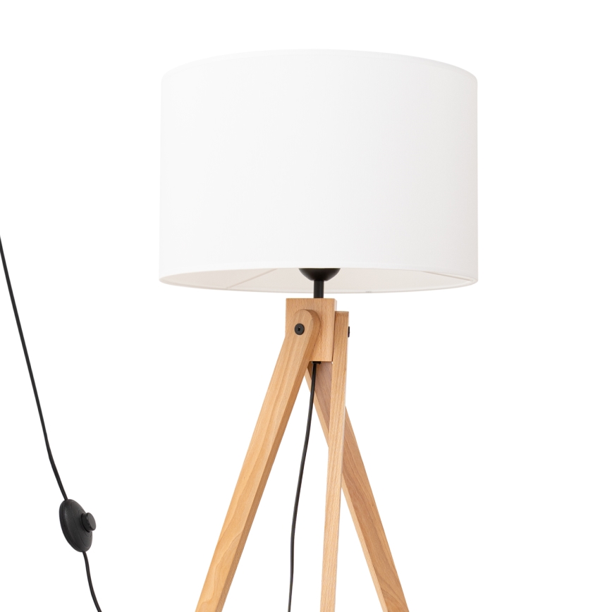 Candeeiro de pé NATT 1xE27/15W/230V branco