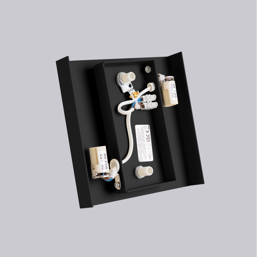 Candeeiro de parede VANTA 2xG9/8W/230V preto