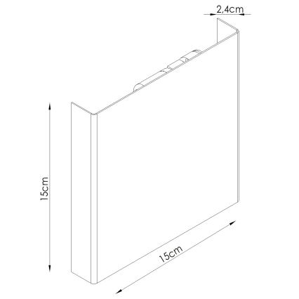 Candeeiro de parede VANTA 2xG9/8W/230V preto