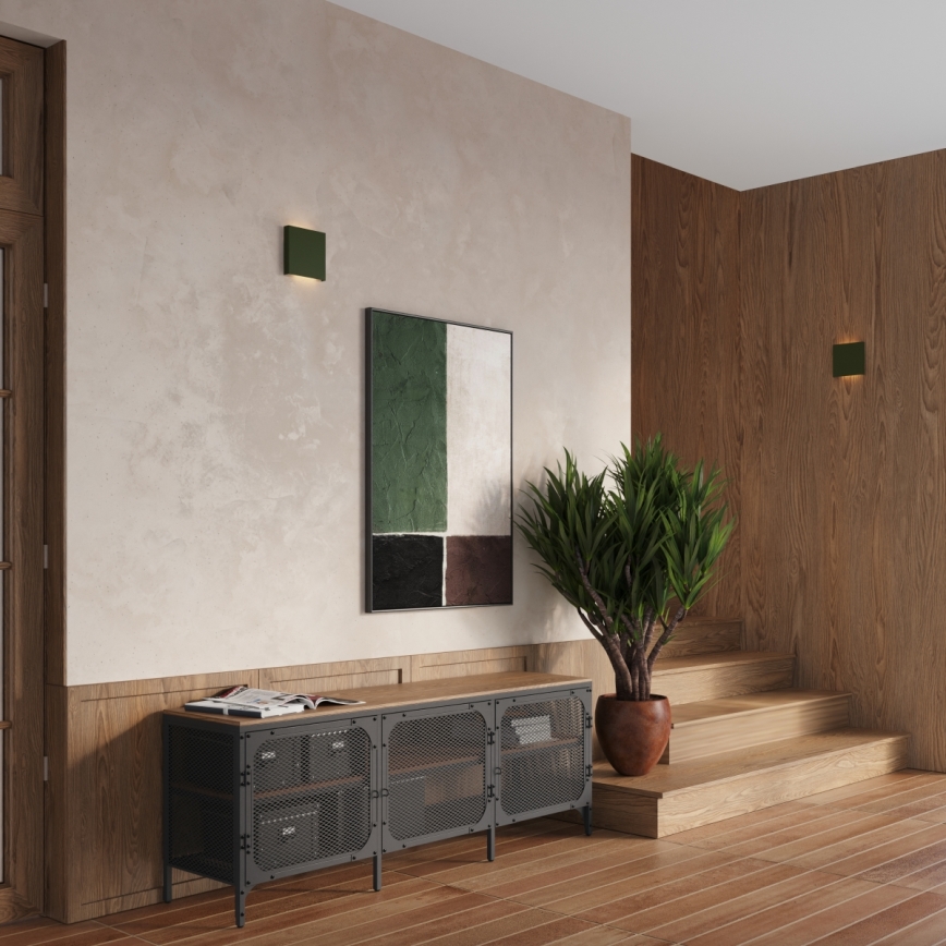 Aplique de parede VANTA 2xG9/8W/230V verde