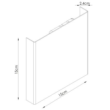 Aplique de parede VANTA 2xG9/8W/230V verde