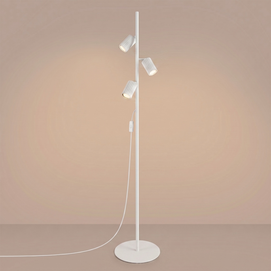 Candeeiro de pé KARBON 3xGU10/10W/230V branco