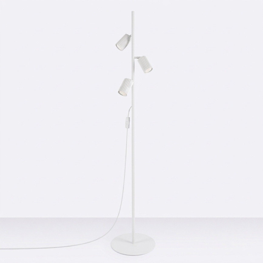 Candeeiro de pé KARBON 3xGU10/10W/230V branco