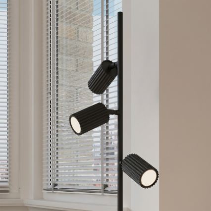 Candeeiro de pé KARBON 3xGU10/10W/230V preto