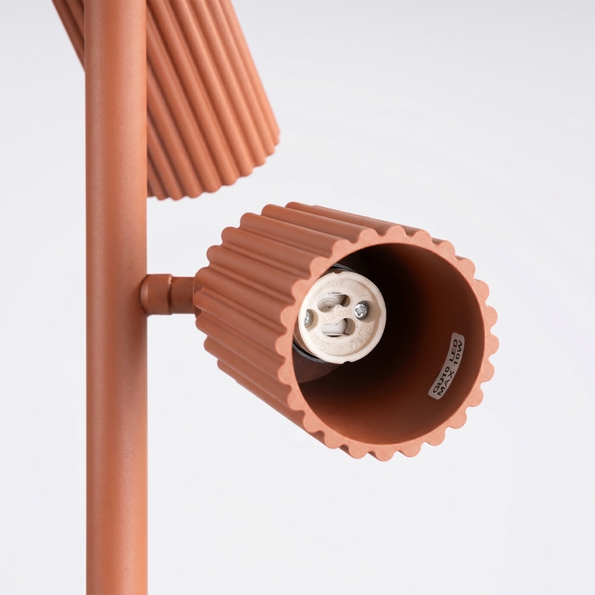 Candeeiro de pé KARBON 3xGU10/10W/230V laranja