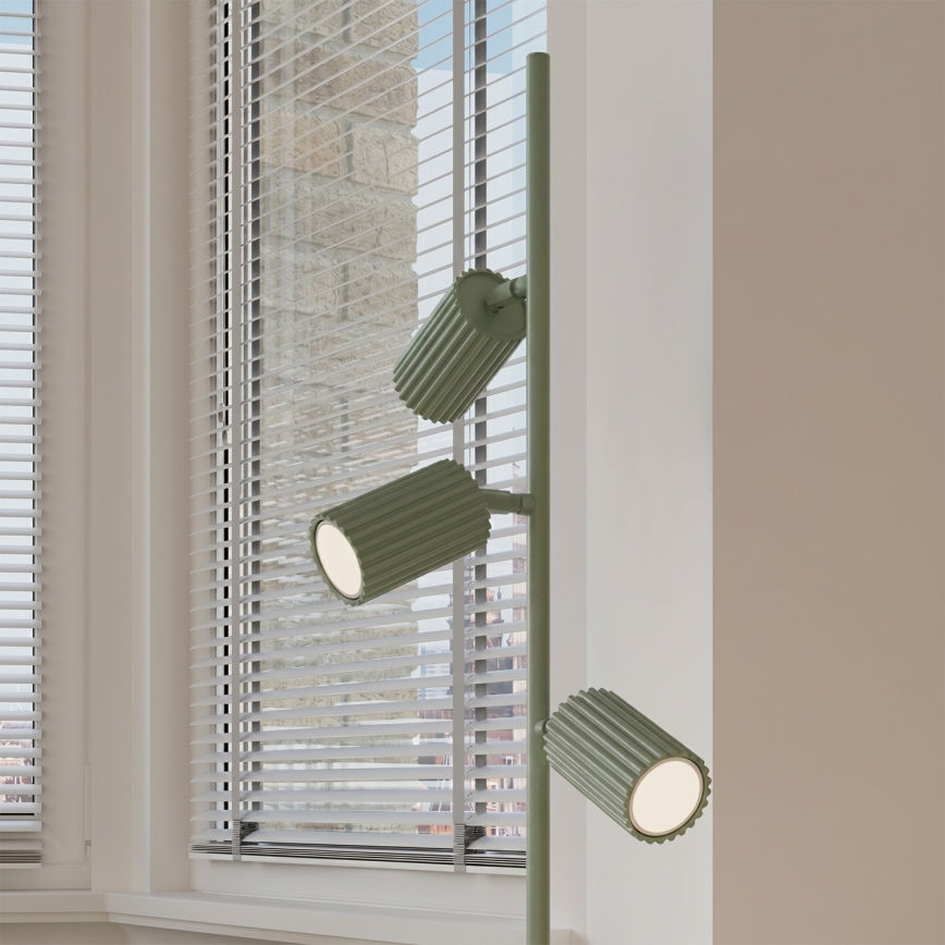 Candeeiro de pé KARBON 3xGU10/10W/230V verde