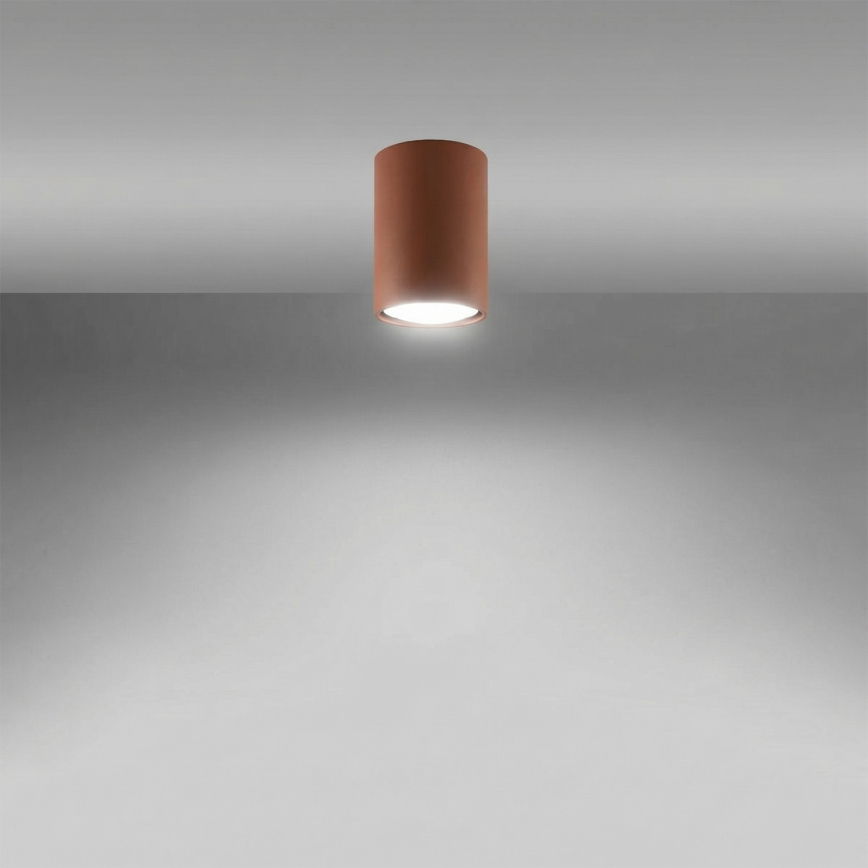 Spot LAGOS 1xGU10/10W/230V 10 cm marrom