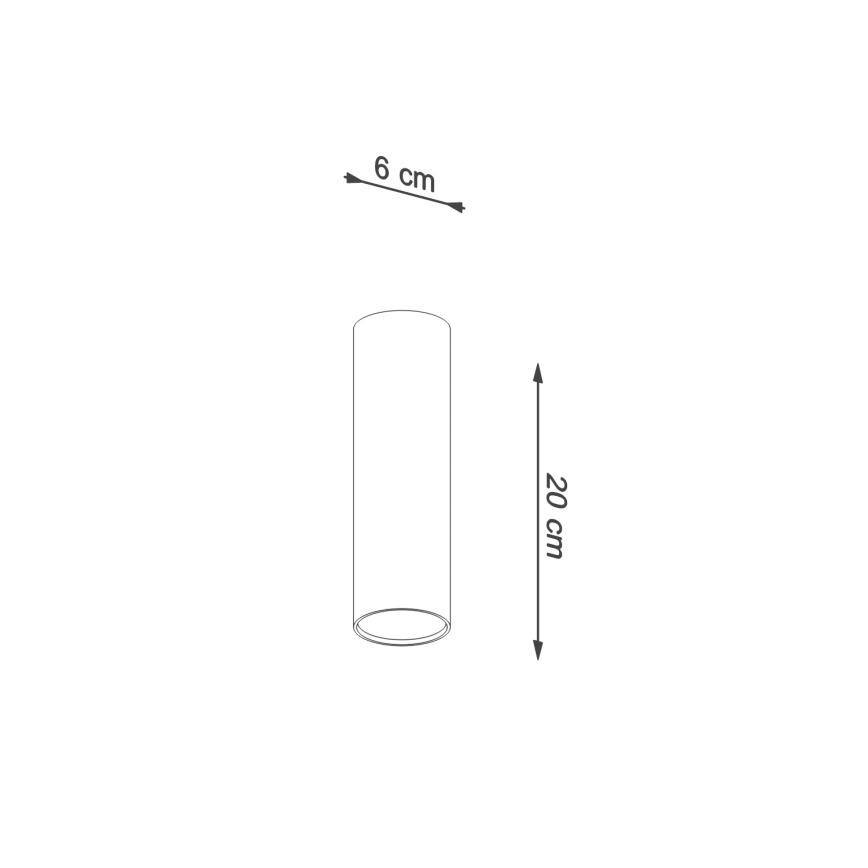 Spot LAGOS 1xGU10/10W/230V 20 cm castanho