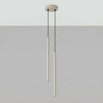 Lustre em cabo PASTELO 2xG9/8W/230V taupe