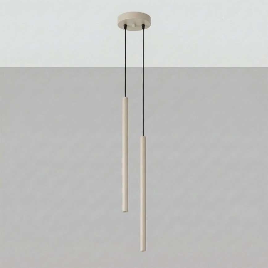 Lustre em cabo PASTELO 2xG9/8W/230V taupe