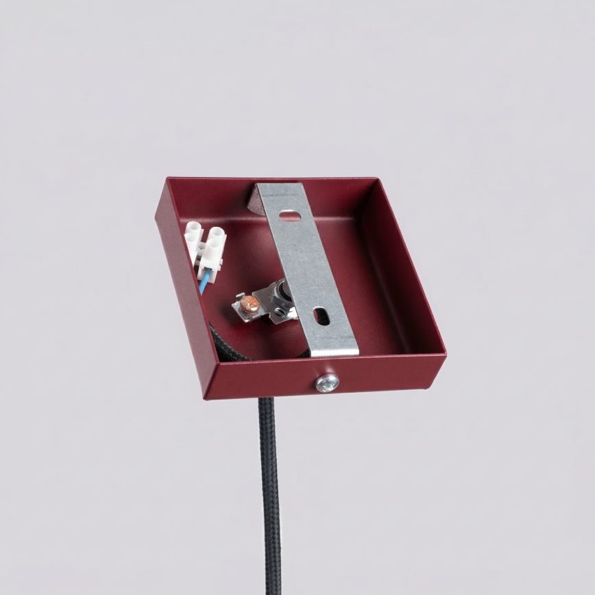 Lustre pendente em cabo PASTELO 1xG9/8W/230V vermelho