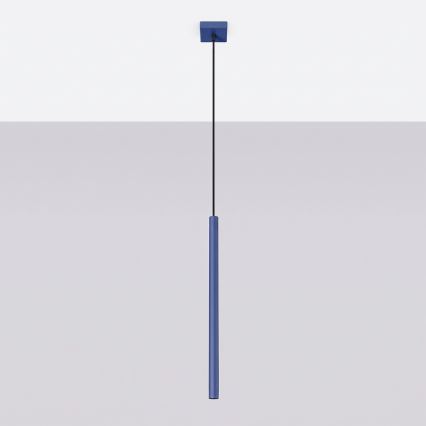 Lustre com cabo PASTELO 1xG9/8W/230V azul
