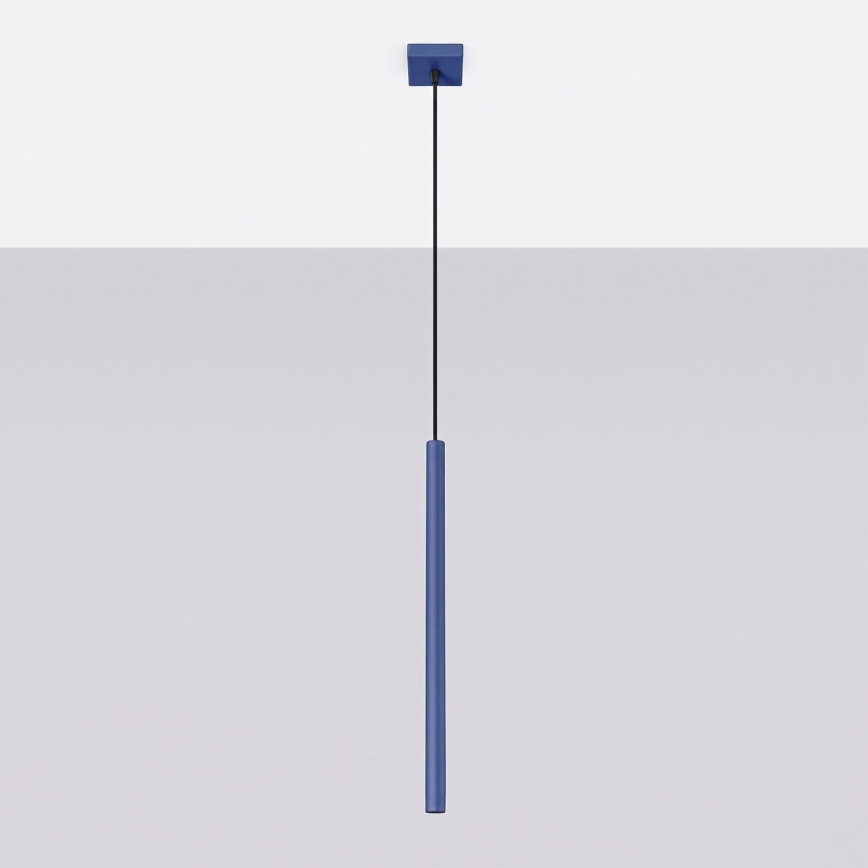 Lustre com cabo PASTELO 1xG9/8W/230V azul