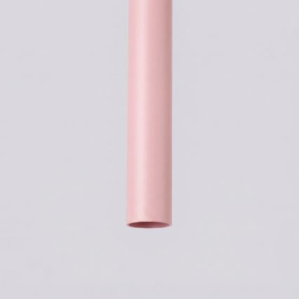 Pendente em cabo PASTELO 2xG9/8W/230V rosa