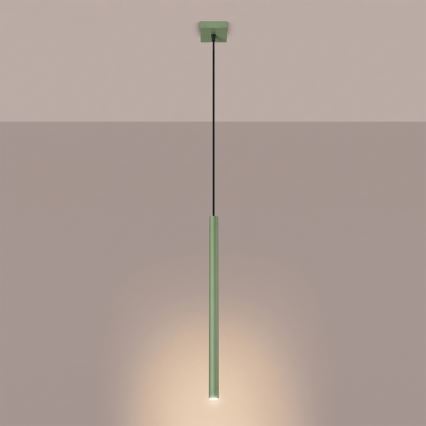 Pendente em cabo PASTELO 1xG9/8W/230V verde