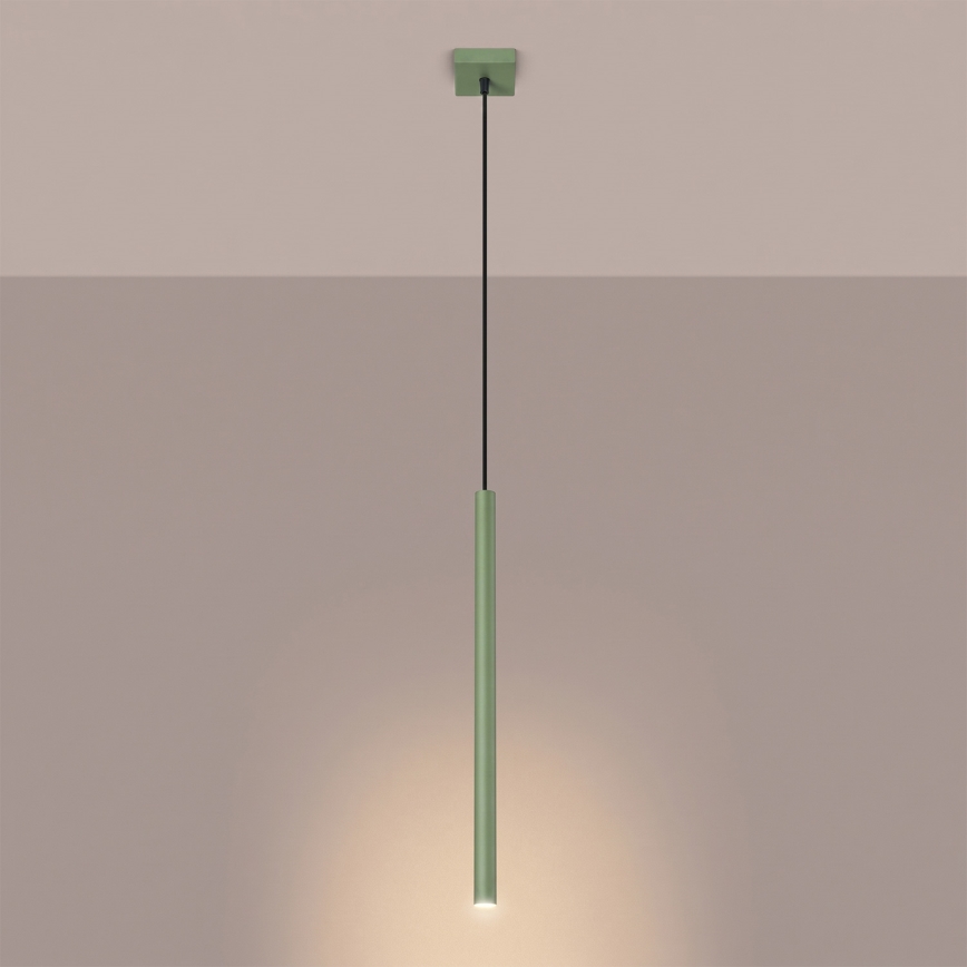 Pendente em cabo PASTELO 1xG9/8W/230V verde