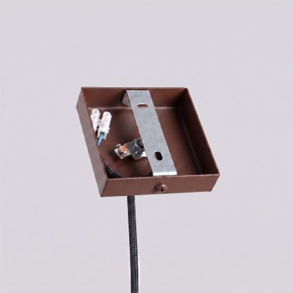 Lustre em cabo PASTELO 1xG9/8W/230V castanho