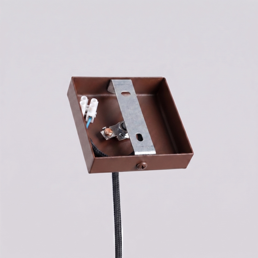 Lustre em cabo PASTELO 1xG9/8W/230V castanho