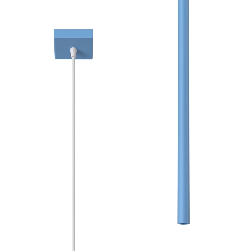 Candeeiro suspenso com cabo PASTELO 1xG9/8W/230V azul