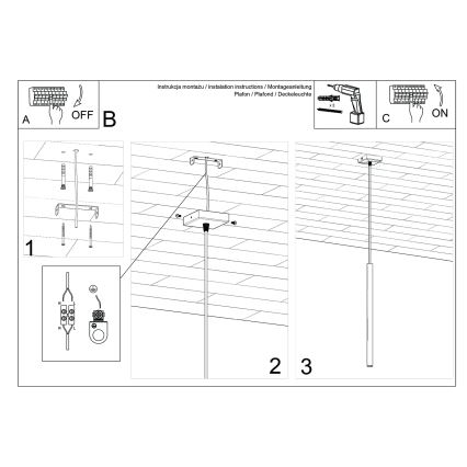 Candeeiro suspenso com cabo PASTELO 1xG9/8W/230V azul