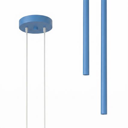 Lustre suspenso com cabo PASTELO 2xG9/8W/230V azul