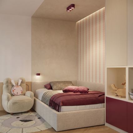 Aplique de parede MODO 1xGX53/10W/230V vermelho