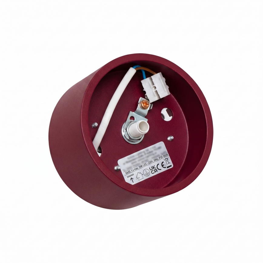 Foco MODO 1xGX53/10W/230V vermelho
