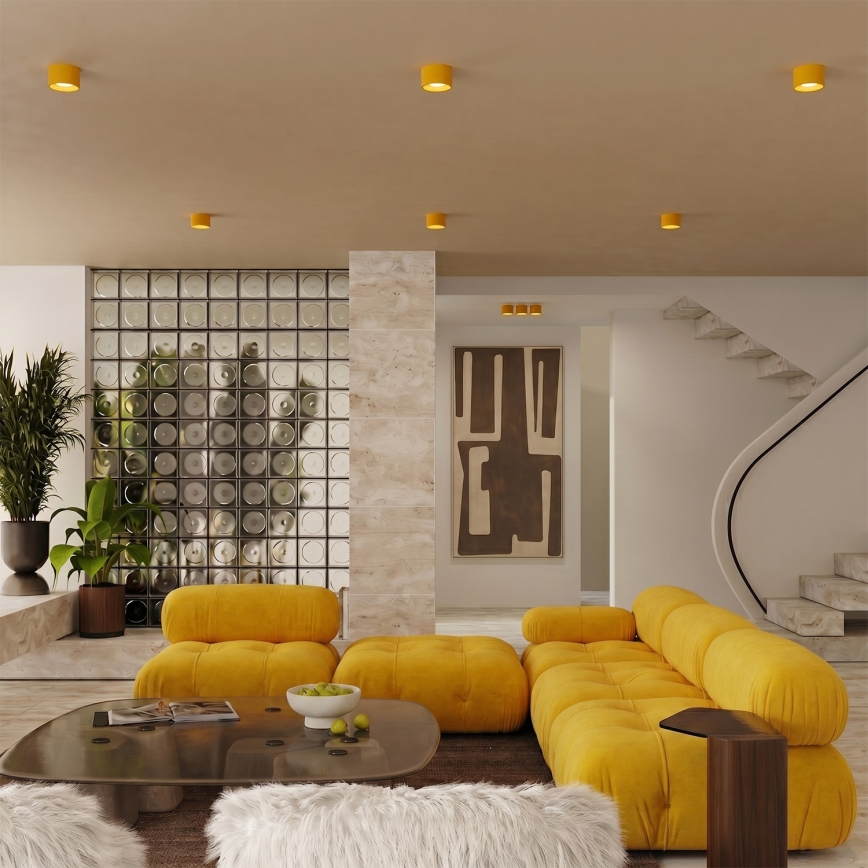 Candeeiro de tecto orientável MODO 1xGX53/10W/230V amarelo