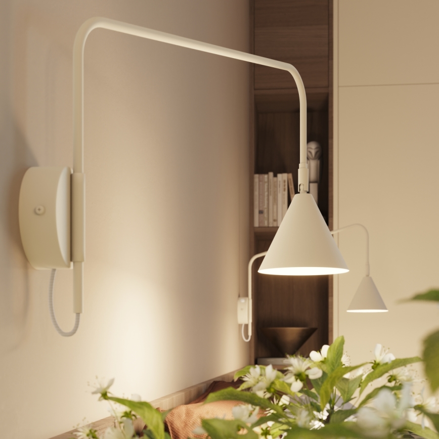 Candeeiro de parede NOX 1xE14/10W/230V creme