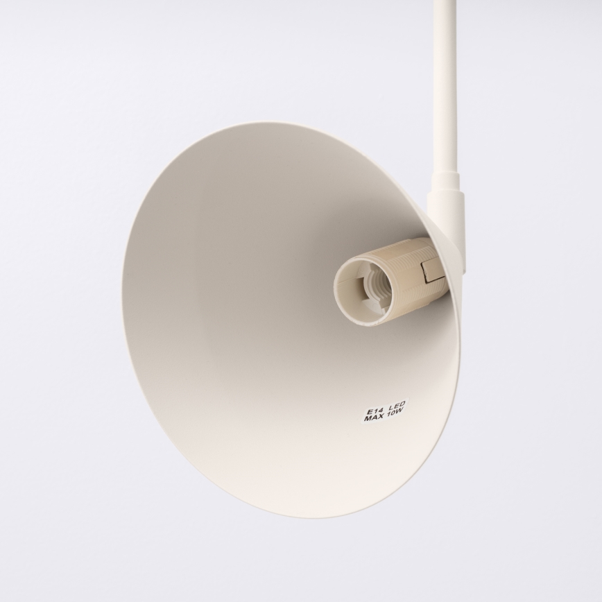 Candeeiro de parede NOX 1xE14/10W/230V creme