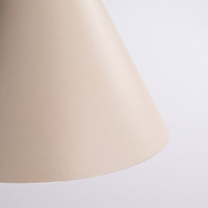 Candeeiro pendente com cabo NOX 1xE27/15W/230V creme