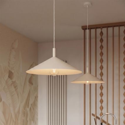 Lustre suspenso em cabo NOX 1xE27/15W/230V creme