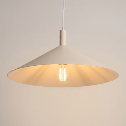 Lustre suspenso em cabo NOX 1xE27/15W/230V creme