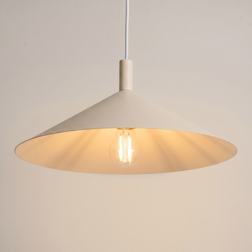 Lustre suspenso em cabo NOX 1xE27/15W/230V creme