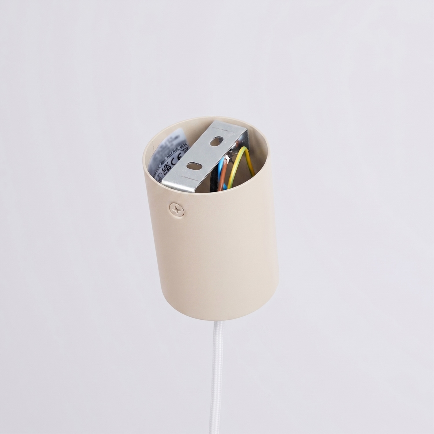 Lustre suspenso em cabo NOX 1xE27/15W/230V creme