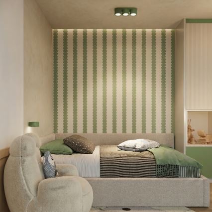 Aplique de parede AURA 1xGX53/10W/230V verde