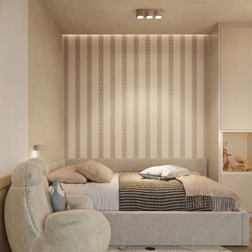 Aplique de parede AURA 1xGX53/10W/230V taupe