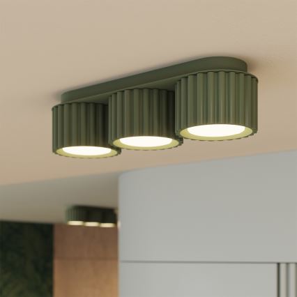 Candeeiro de focos AURA 3xGX53/10W/230V verde