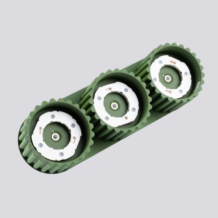 Candeeiro de focos AURA 3xGX53/10W/230V verde