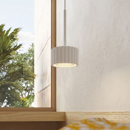 Candeeiro suspenso por cabo AURA 1xGX53/10W/230V branco