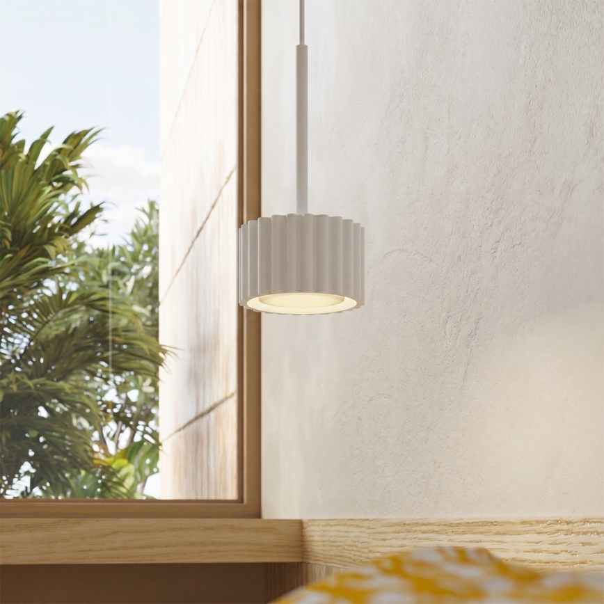 Candeeiro suspenso por cabo AURA 1xGX53/10W/230V branco